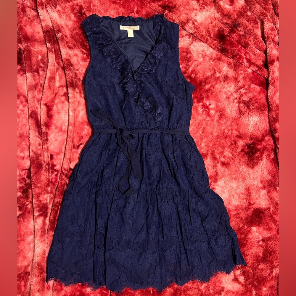Forever21 Navy Blue Lace Dress Size Medium